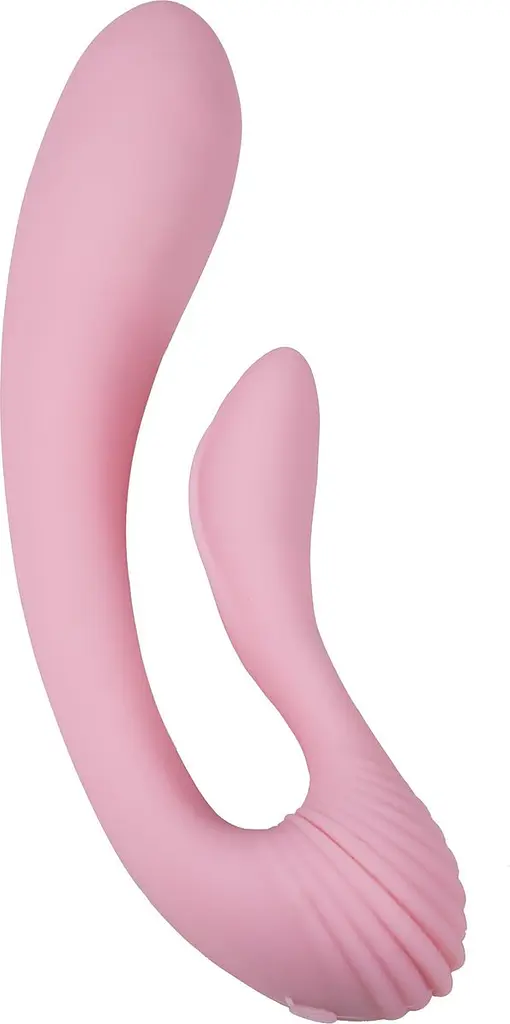 Вібратор Adrien Lastic G-wave вагінально-кліторальний з двома моторами, 18х3.2 см рожевий