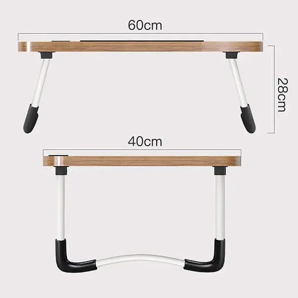 Складной столик подставка для ноутбука в кровать Laptop table с подстаканником в ассортименте - фото 4