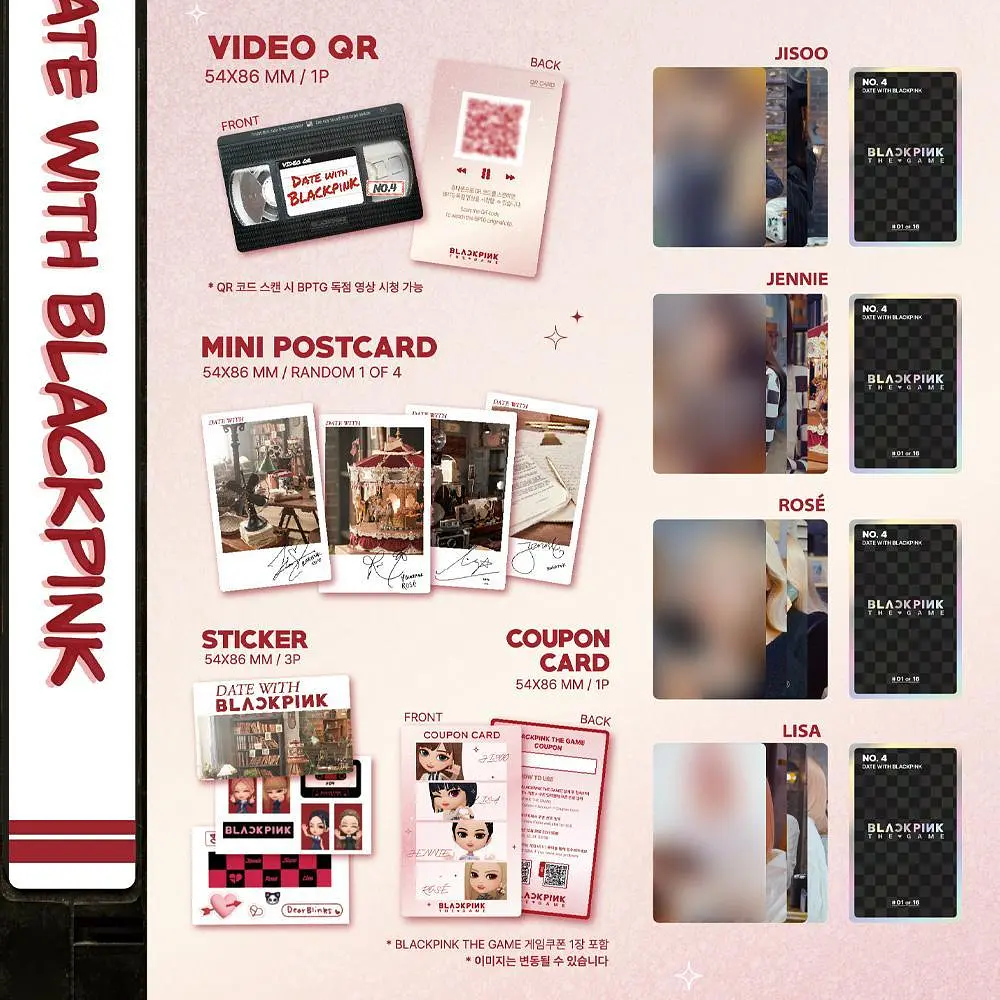Картки ліцензійні Yg Entertainment The Game Photocard Collection Blackpink Колекція фотокарт Блекпінк YE 04 - фото 3