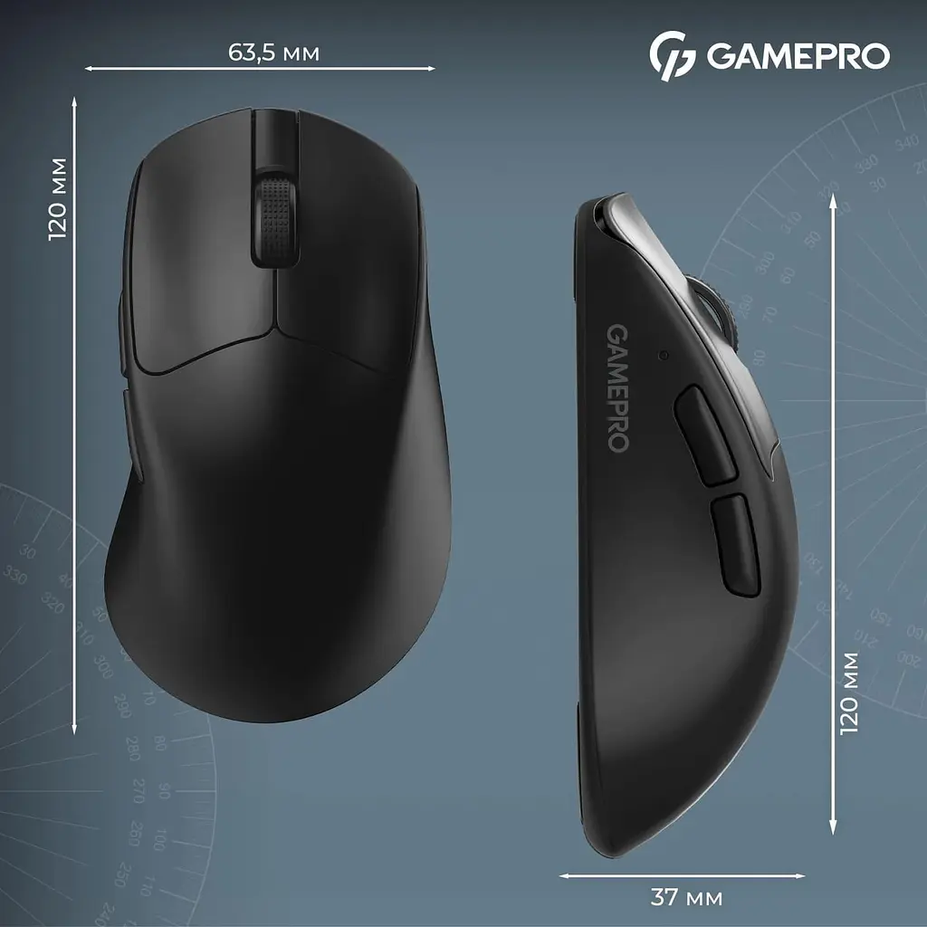 Мышь GamePro Genesis Asgard Surt Black (GM017B) - фото 14