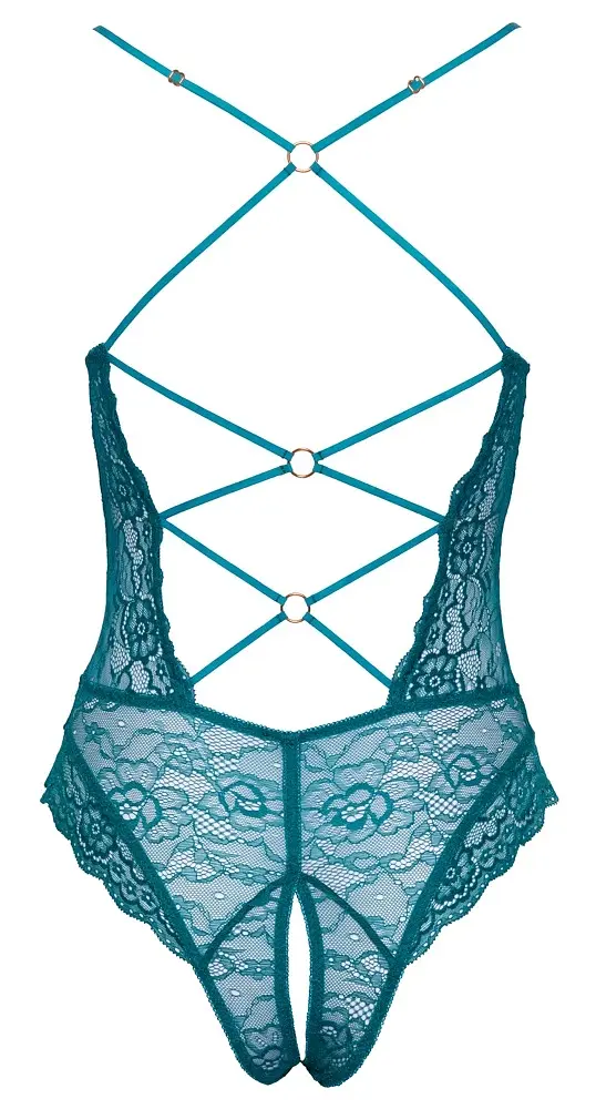 Боди Cottelli Lingerie Ouvert M (бирюзовый) - фото 7