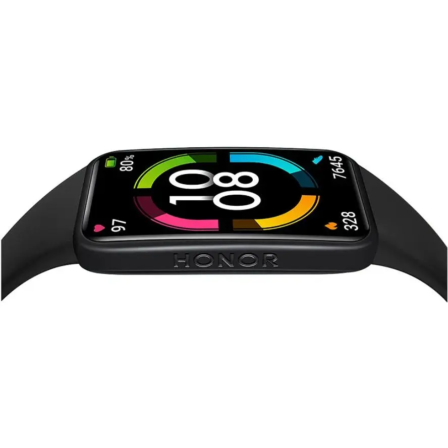 Ремінець DK Silicone Sport Band Classic для Honor Band 6 / 7 (011342) (black) - фото 3