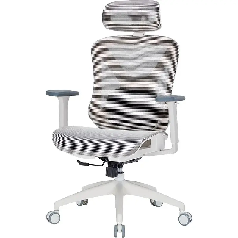 Кресло офисное Officepro Atlas OC630-W-LG-LG White/Light Gray (OC630-W-LG-LG) - фото 2