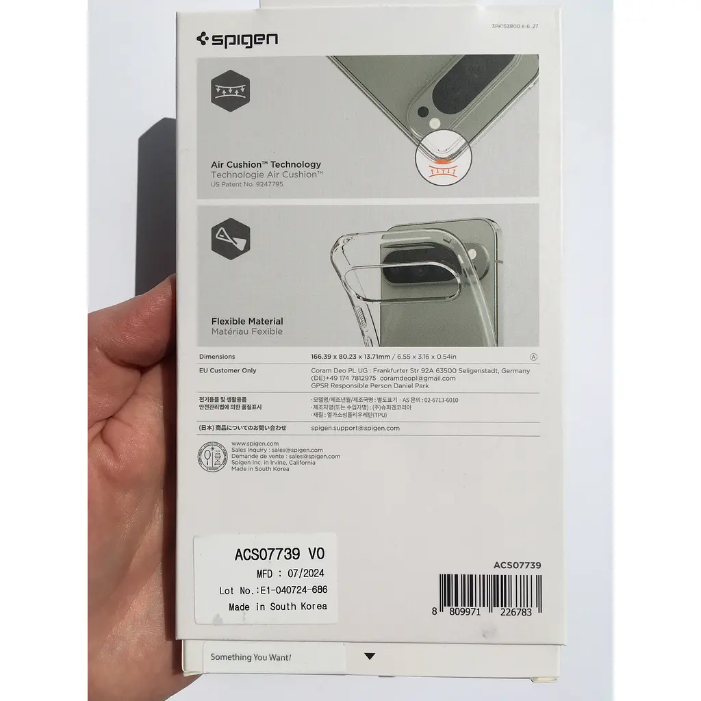 Чехол противоударный Spigen Liquid Crystal Flex для Google Pixel 9 Pro XL (6.8") Clear прозрачный ACS07739 - фото 6