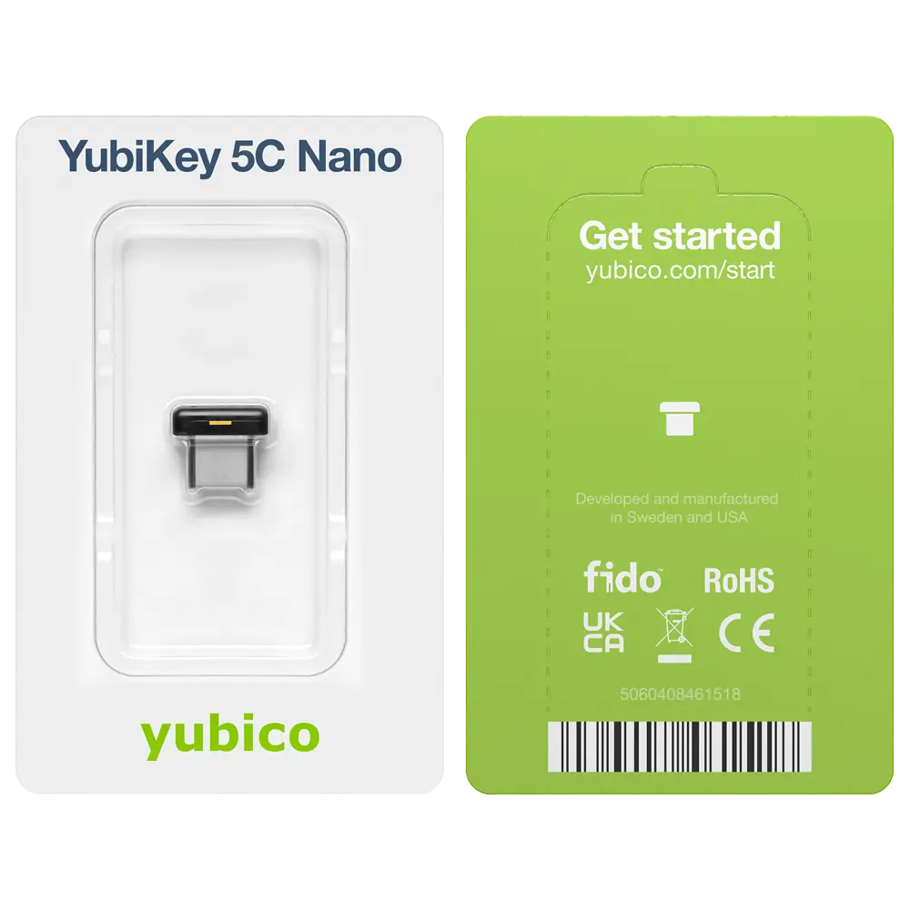 Апаратний ключ Yubico Yubikey 5C Nano USB Type-C (683071) - фото 6