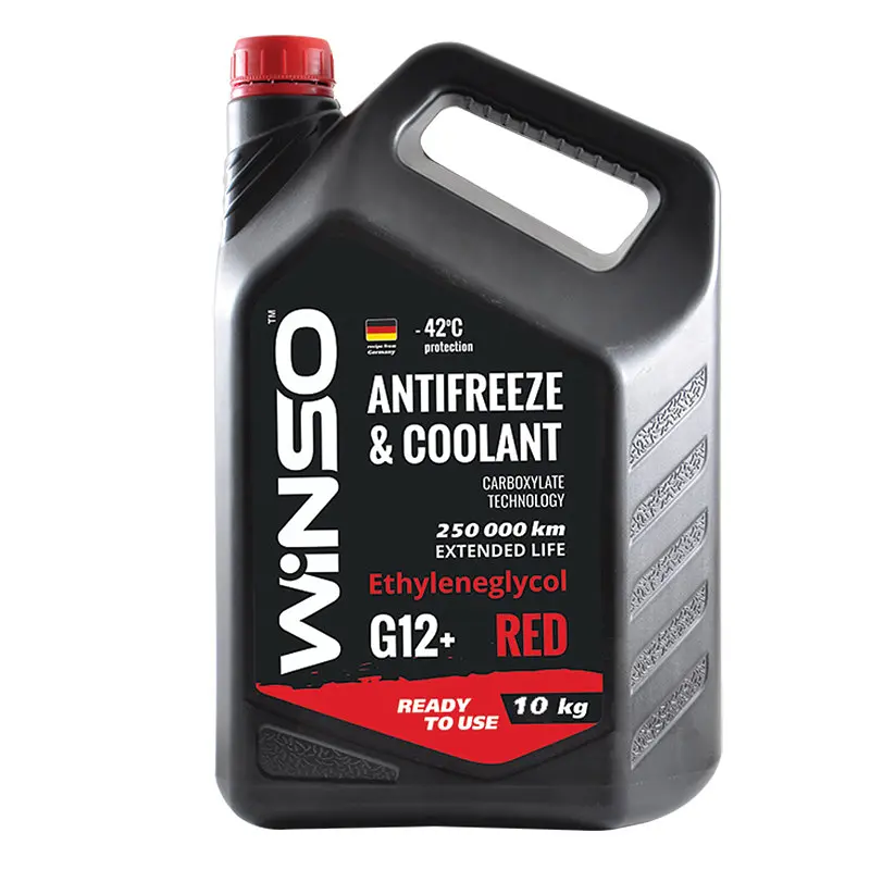 Антифриз Winso Antifreeze & Coolant Red -42°C красный G12+, 10 кг (881050) - фото 2