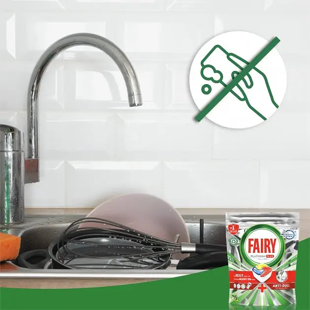 Таблетки для посудомоечных машин Fairy Platinum Plus Лимон Все в одном, 168 шт. (2 уп. х 84 шт.) - фото 4