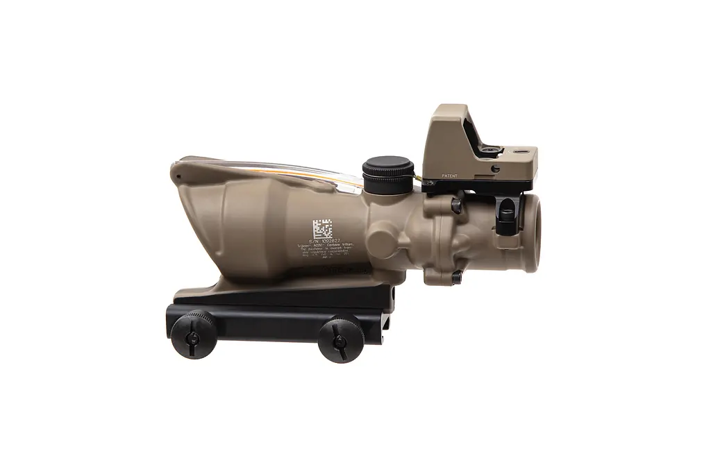 Комплект Trijicon прицел ACOG 4x32 BAC и прицел коллиматорный RMR 3.25 МОА FDE - фото 3