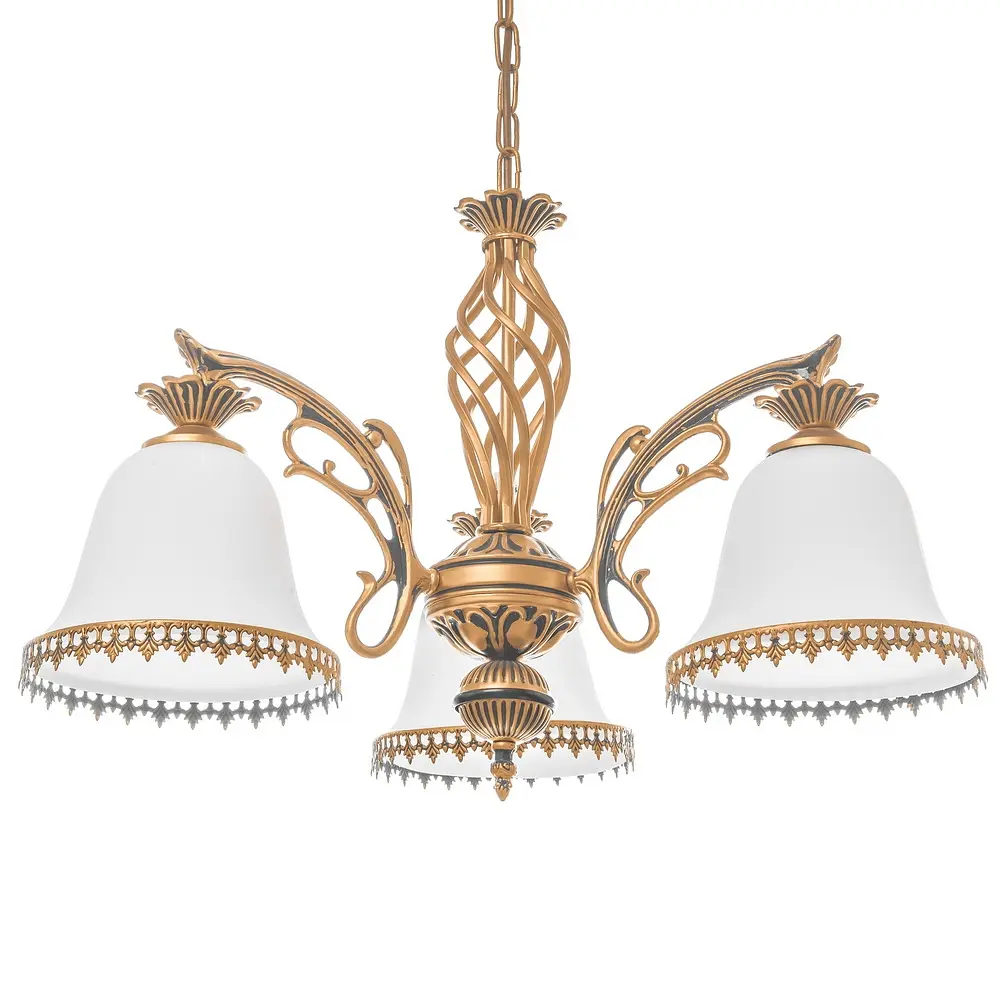 Люстра подвесная Brille классическая E27 60W PB (BKL-343S/3) - фото 4