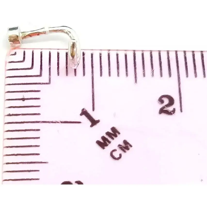 Серебряная серьга-пирсинг в нос Ирий. 6012 - фото 3