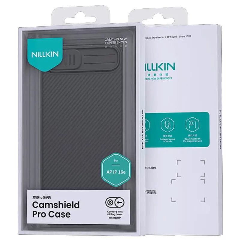 Карбонова накладка Nillkin CamShield Pro для Apple iPhone 16e / 17e (6.1) Black - фото 7