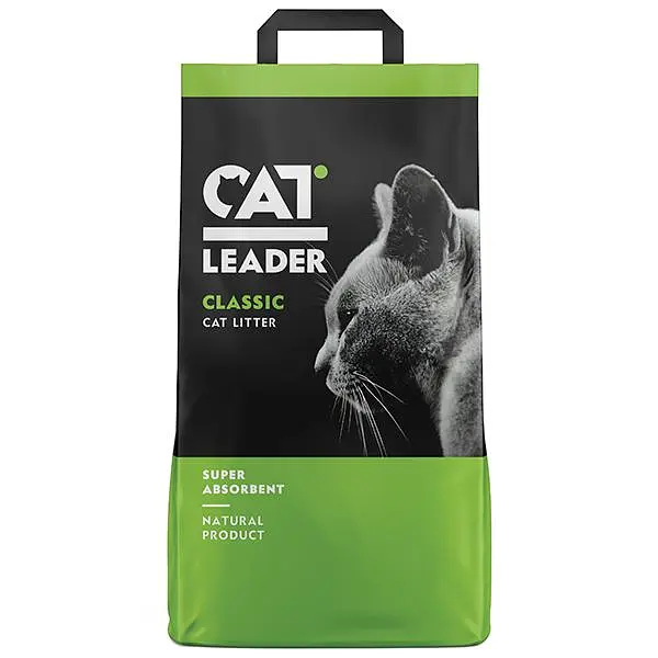 Суперпоглинаючий бентонітовий наповнювач Cat Leader Classic Кет Лідер в котячий туалет 5 кг (801267)