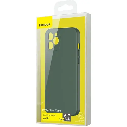 Чохол Baseus для iPhone 12 Pro Max Зелений (WIAPIPH67NYT6A) - фото 3