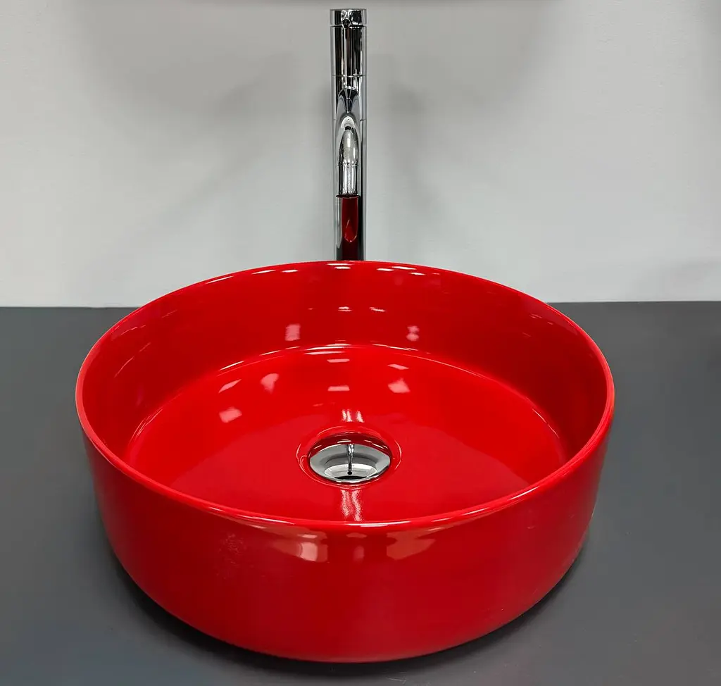 Умивальник VBI Prato накладний 36x36 см red glossy VBI-011416 - фото 3