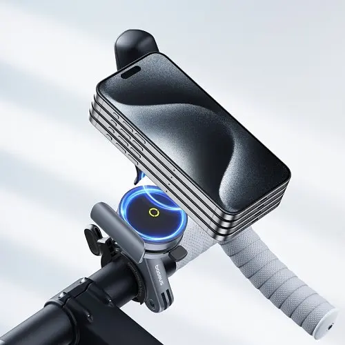 Мото-вело тримач Baseus PrimeTrip Series Magnetic Bike Phone Holder чорний C40569000121-00 - фото 2