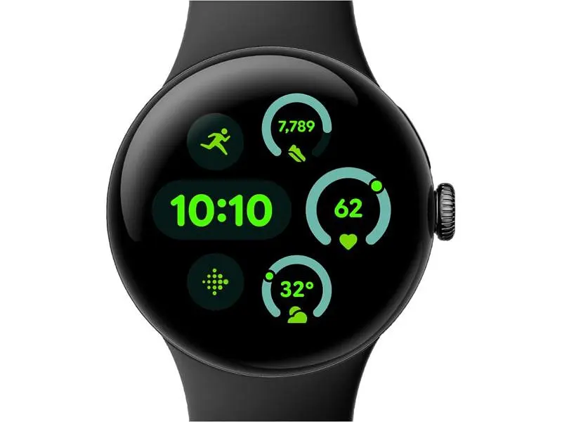 Смарт-годинник Google Pixel Watch 3 45 mm LTE Matte Black Aluminum Case/Obsidian Active Band - фото 2