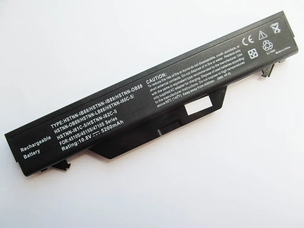 Акумулятор для ноутбука HP ProBook 4510s HSTNN-IB89, 5200 mAh, 6cell, 11.1V, Li-ion, чорний - фото 2