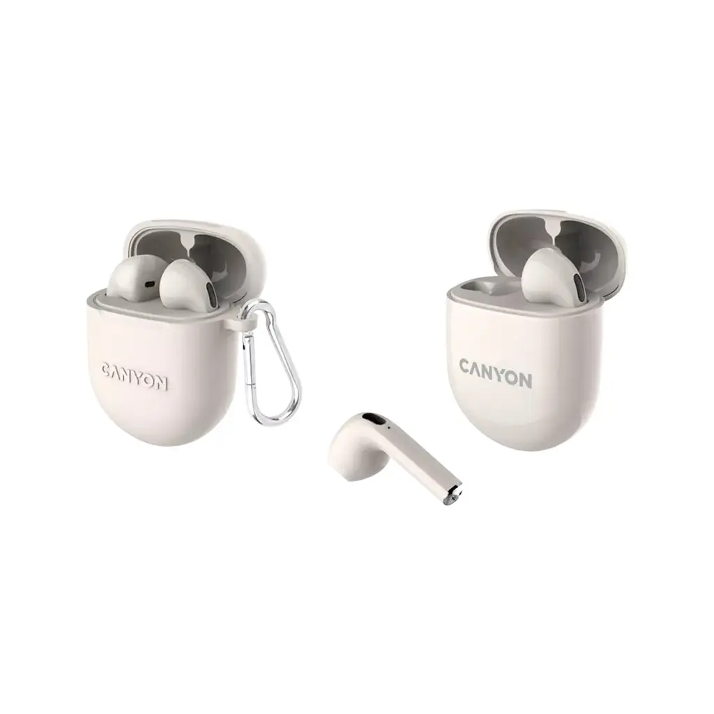 Навушники Canyon TWS-6 Beige (CNS-TWS6BE) - фото 4