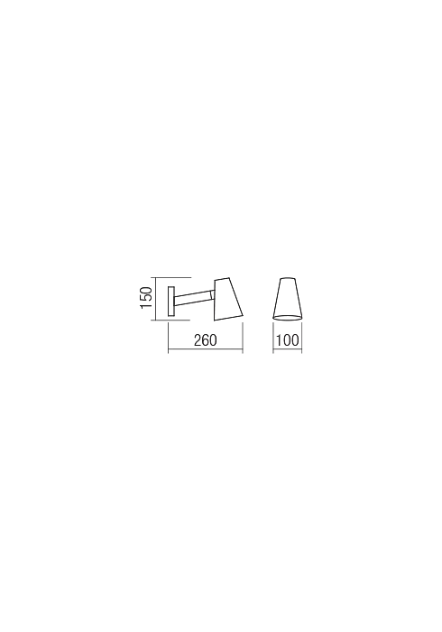 Бра Redo MINGO AP 1X28W E14 BLACK (5.1.1) 01-1553 - фото 2