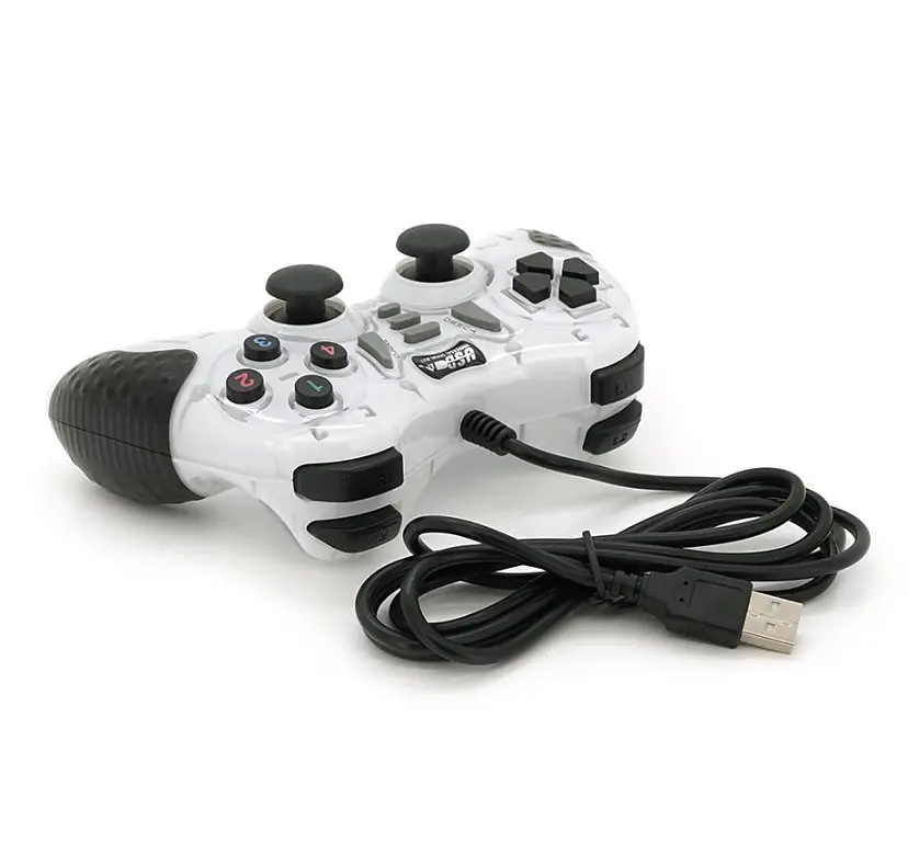 Геймпад джойстик Microkingdom 8700 DoubleShock USB White - фото 4