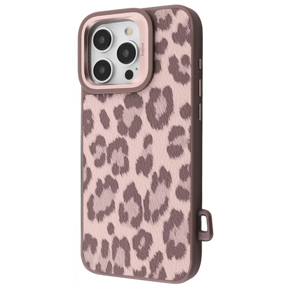 Чохол Kajsa Leopard Pattern with Magnetic Ring iPhone 16 Pro - фото 3