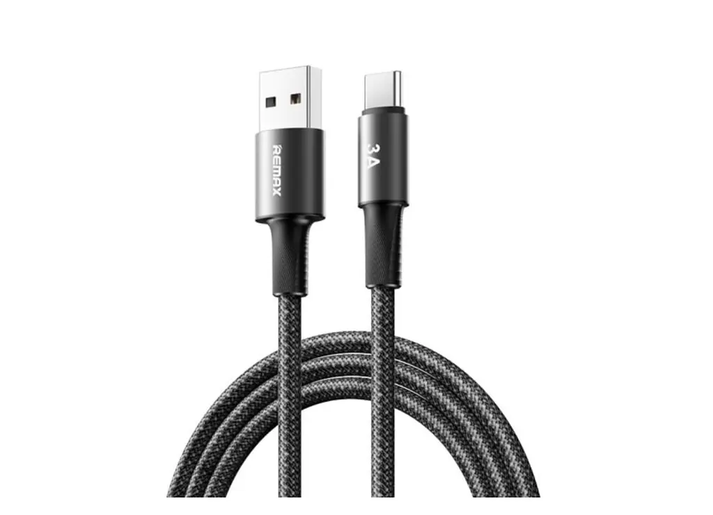 Кабель Remax CB25 3A 1.2m USB-Type-C Cable Black