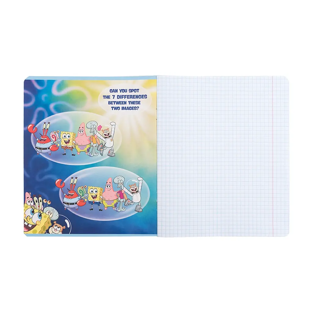 Зошит Kite SpongeBob SquarePants, 12 аркушів, клітинка (SB25-232), в асортименті - фото 3