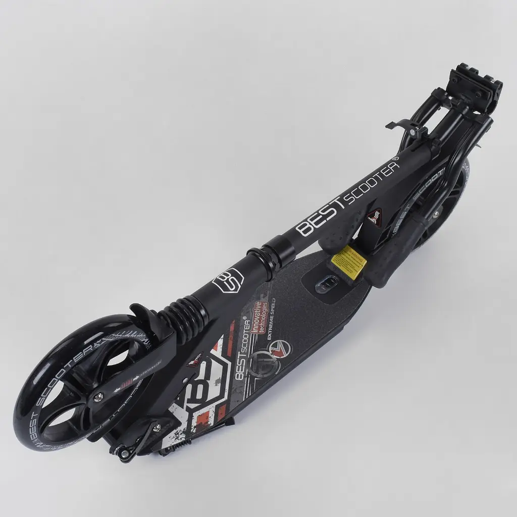 Самокат Best Scooter 84х14х33 см Чорно-червоний 000231536 - фото 3