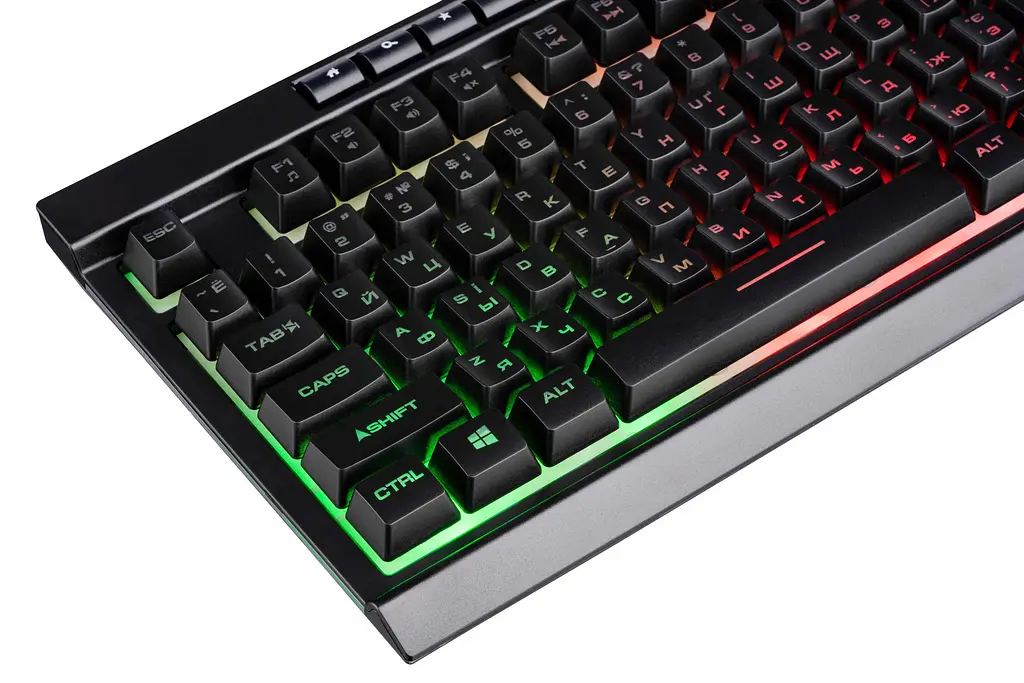 Клавіатура 2E Gaming KG300 LED USB Ukr Black (2E-KG300UB) - фото 7