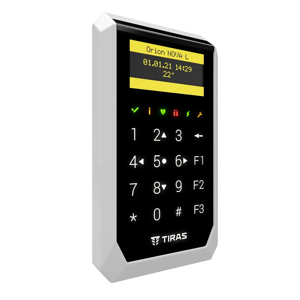 Клавіатура Tiras K-PAD OLED+ Black з OLED-дисплеєм та вбудованим зчитувачем NFC/Mifare (21-00068) - фото 2