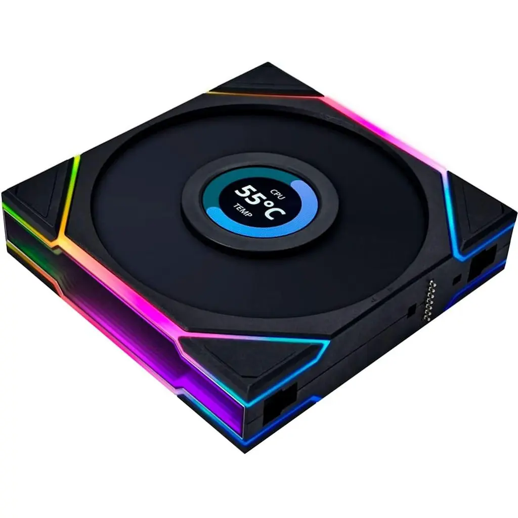 Вентилятор Lian Li Uni Fan TL LCD Reverse 140 Black (G99.14RTLLCD1B.00) Б/в - фото 4