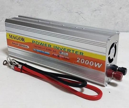 Автоінвертор 12 V-220 V 2000 W перетворювач напруги 12 V-220 V 2000 Вт Power Inverter Magor - фото 4