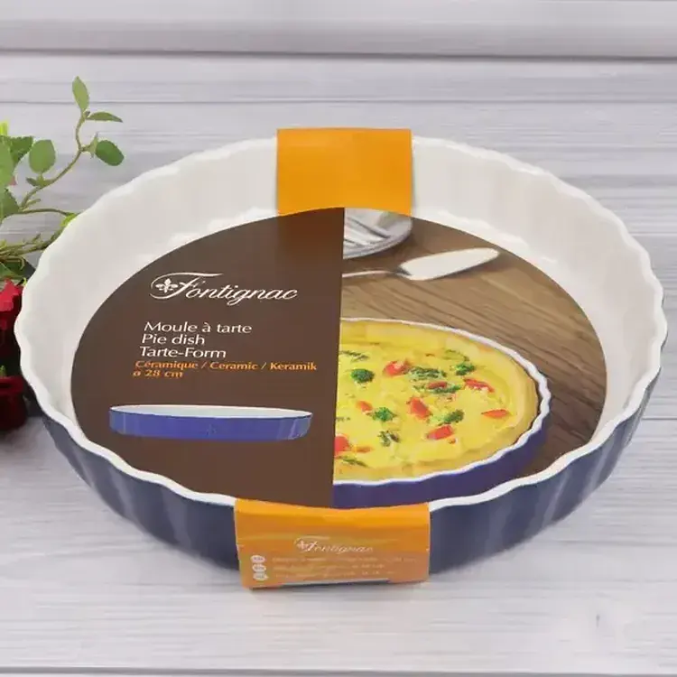 Форма для запекания Fontignac OW0016 керамическая 28 см для пирогов и запеканок - фото 4