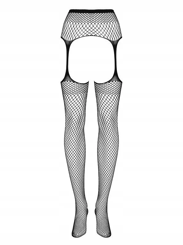Колготки Obsessive Garter S815 з імітацією панчох S-L чорні - фото 3
