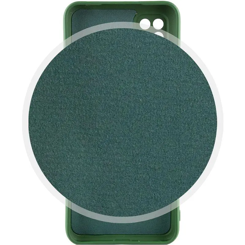 Чехол TPU GETMAN Liquid Silk Full Camera для Xiaomi Redmi 9C Зеленый / Dark green - фото 2