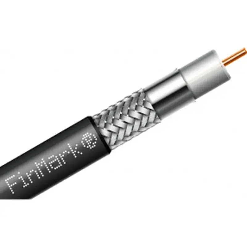 Кабель телевізійний FinMark RG-8-TC90 коаксіальний, black, 100м (274129)