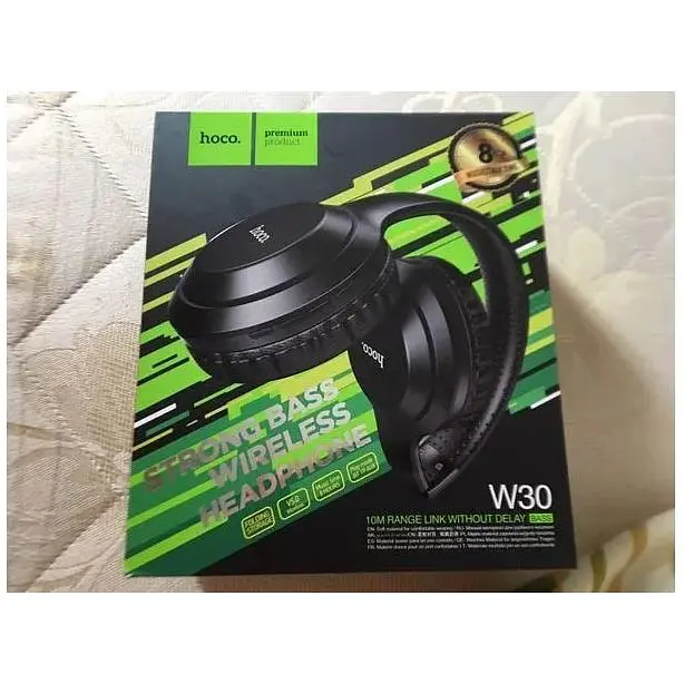 Наушники Hoco w30 накладные беспроводные 8 часов с картой Microsd - фото 4