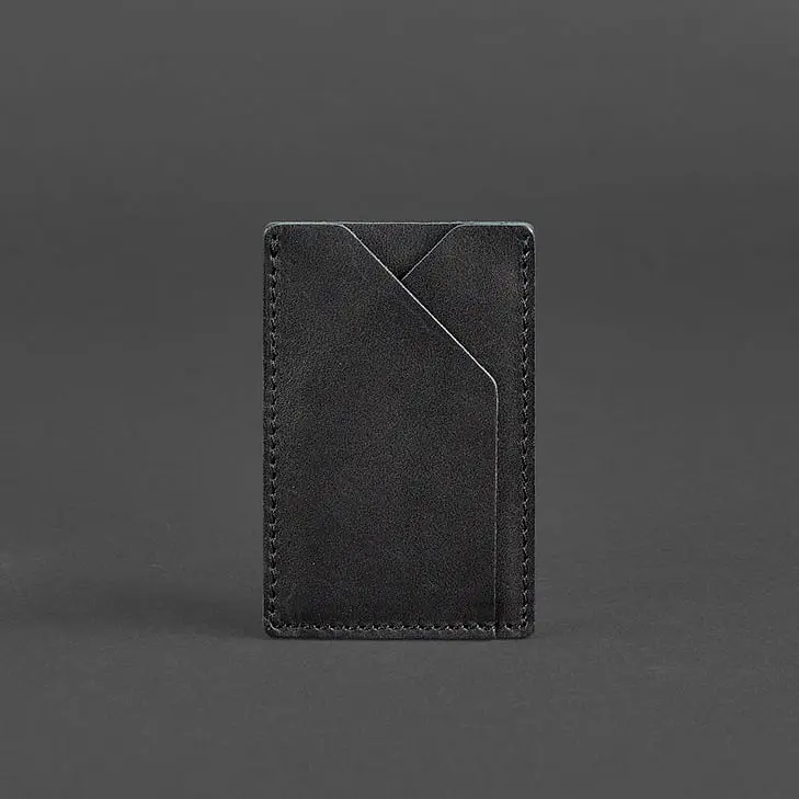 Кожаный кард-кейс 8.0 черный - фото 7