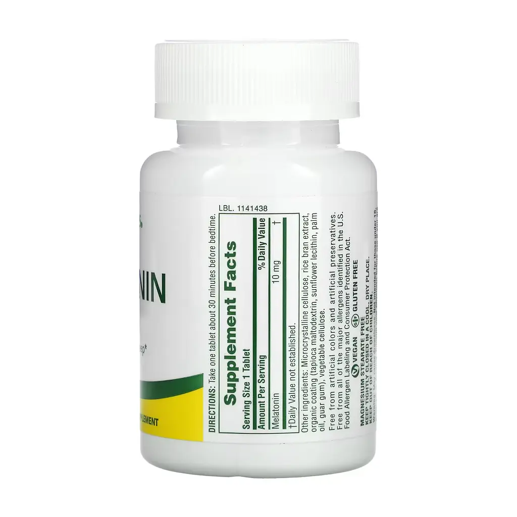 Мелатонін швидкої дії Melatonin 10 мг - 90 таблеток - фото 2