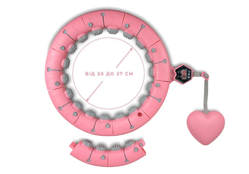 Хулахуп EasyFit Hoop Balance Pro с утяжелителем и счетчиком (EF-0253) - фото 4