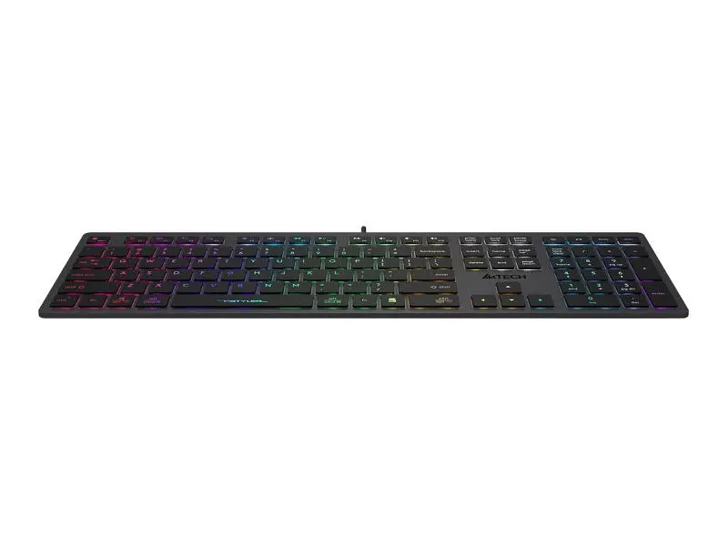 Клавіатура A4Tech FX60H Grey Neon Backlit - фото 3