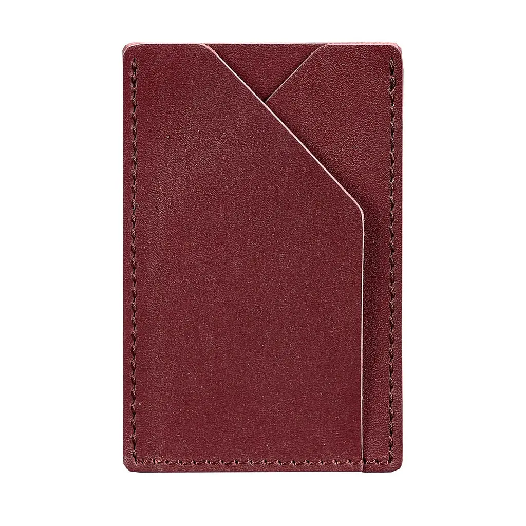 Женский кожаный кард-кейс 8.0 бордовый. - фото 8