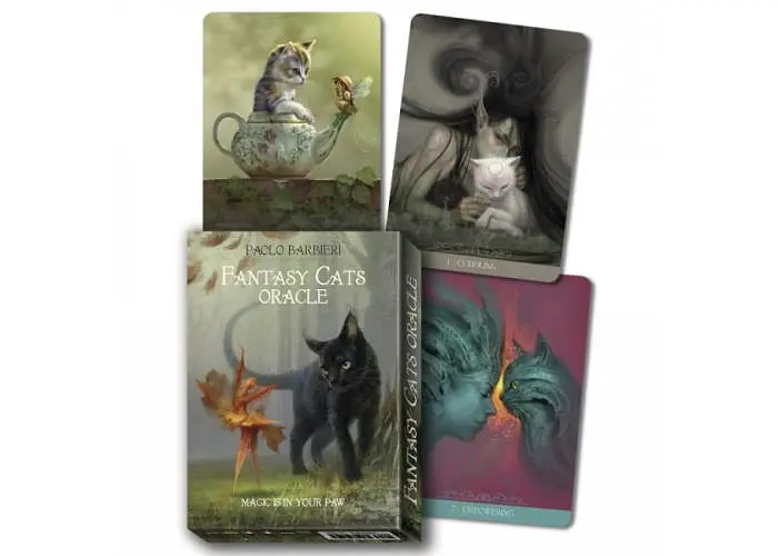 Карти Scarabeo Фентезі Оракул Котів (Barbieri Fantasy Cat Oracle Tarot by Paolo Barbieri) (ВР_КТФОК) - фото 3