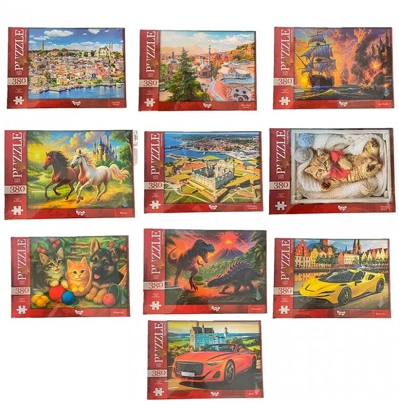 Пазли Danko Toys 380 елементів Різнокольоровий shop (2000999643873)
