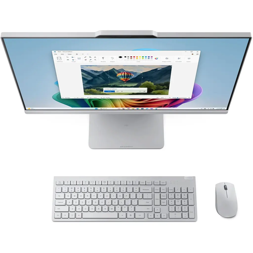 Моноблок Lenovo IdeaCentre AIO 24AKP10 23.8 FHD, Ryzen 7 250, 32 GB, 1 TB, UMA, DOS, Cloud Grey (F0JC001BUO) - фото 11