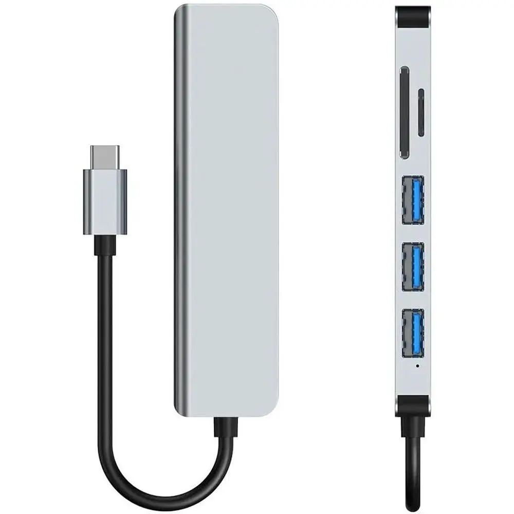 Адаптер CasePro Type-C to HDTV 6 в 1 для MacBook Air - фото 2