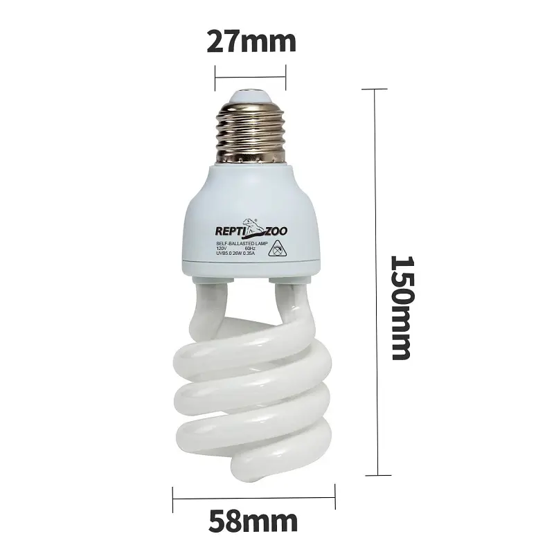 Люмінесцентна лампа Repti-Zoo Desert Lamp 10.0 UVB 26W для пустельних та тропічних рептилій (CT1026) - фото 4