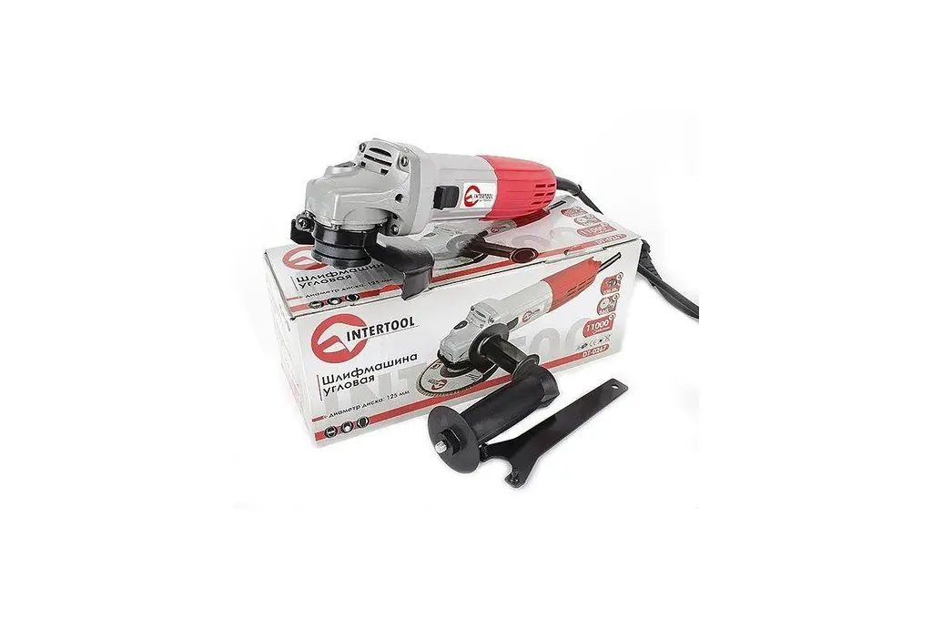 Шлифовальная машина угловая болгарка электрическая Intertool DT-0267 860 Вт х 125 мм - фото 9