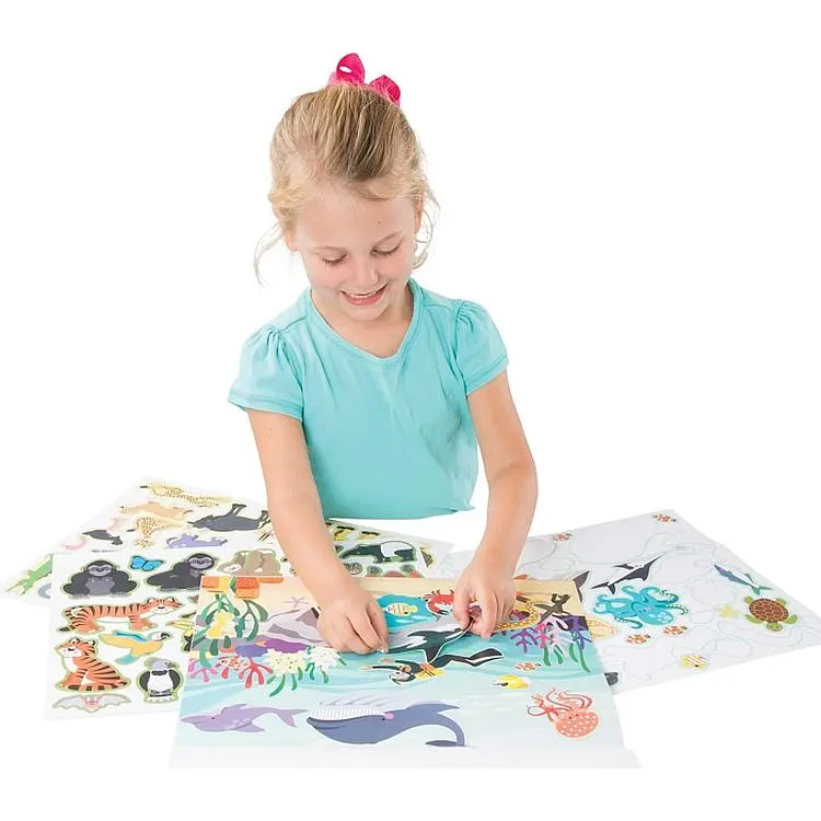 Набор наклеек Melissa & Doug Места обитания животных многоразовые (MD14196) - фото 5