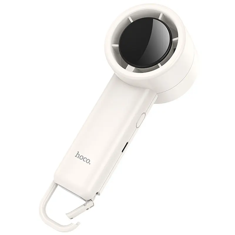 Портативний вентилятор Hoco HX63 Fashion high-speed handheld fan 2000 mAh White - фото 6